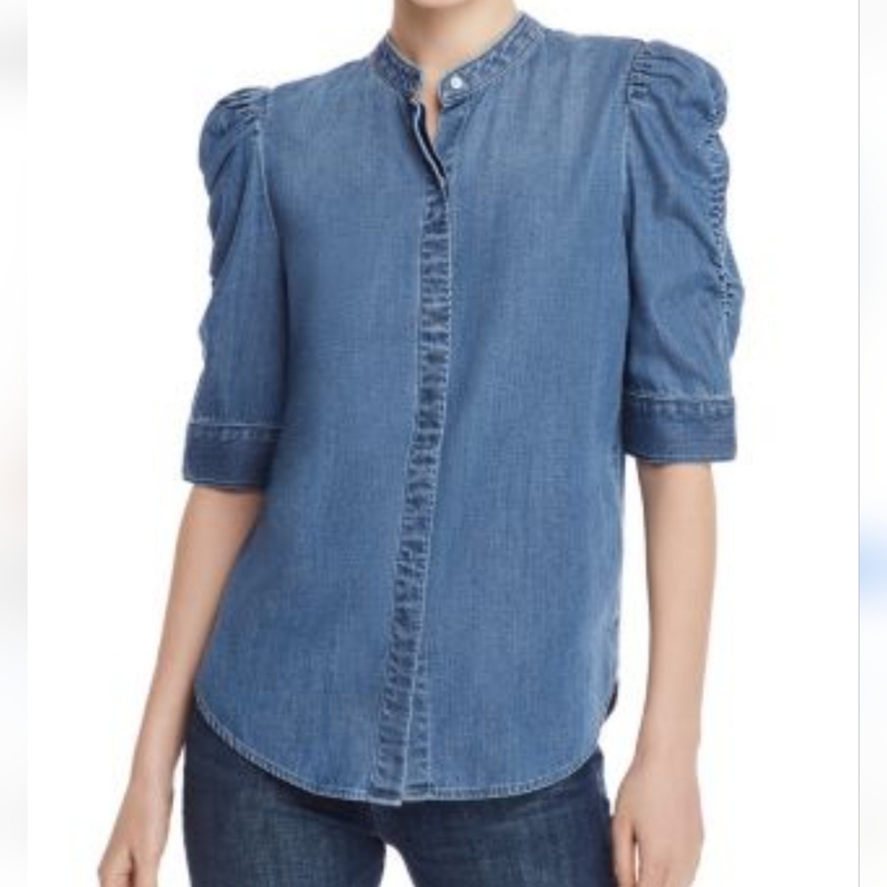 Frame denim Joanie Women's Blue Denim Top